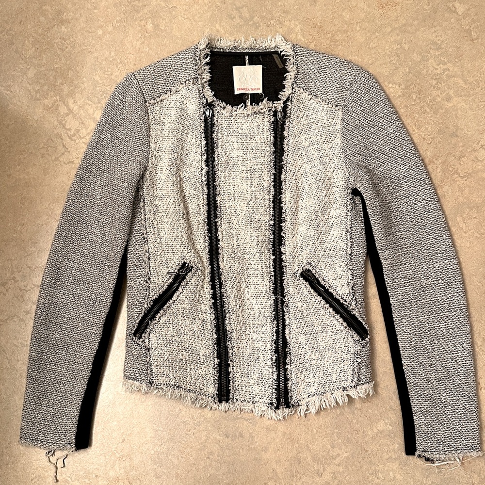Rebecca Taylor Tweed Moto Jacket/Blazer